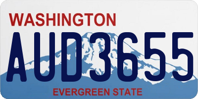 WA license plate AUD3655