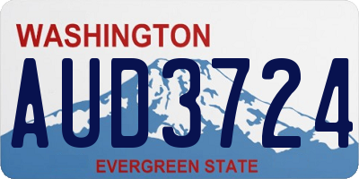 WA license plate AUD3724