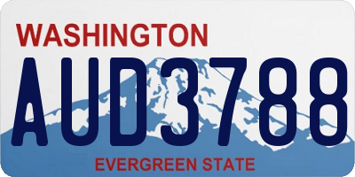 WA license plate AUD3788