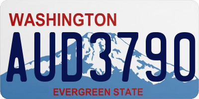 WA license plate AUD3790
