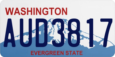 WA license plate AUD3817