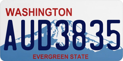 WA license plate AUD3835