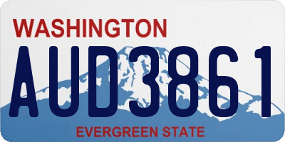 WA license plate AUD3861