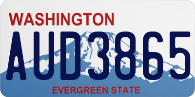WA license plate AUD3865
