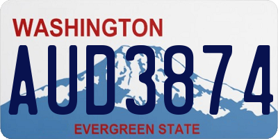 WA license plate AUD3874