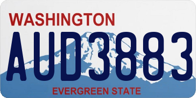 WA license plate AUD3883