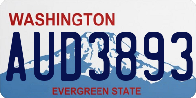 WA license plate AUD3893
