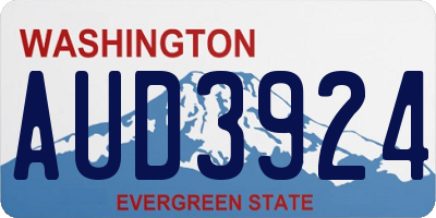 WA license plate AUD3924