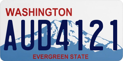 WA license plate AUD4121