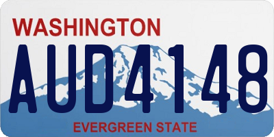 WA license plate AUD4148