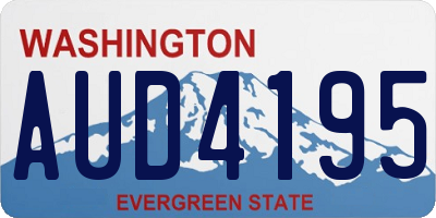 WA license plate AUD4195
