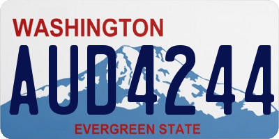 WA license plate AUD4244