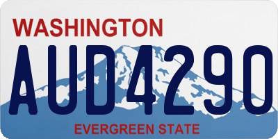 WA license plate AUD4290