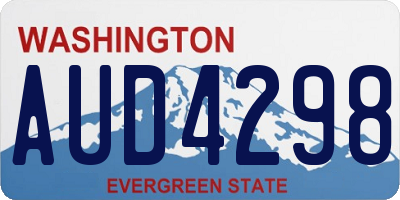 WA license plate AUD4298