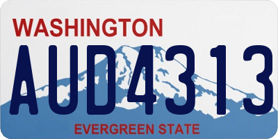 WA license plate AUD4313