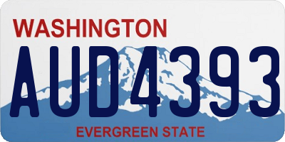 WA license plate AUD4393