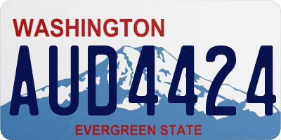 WA license plate AUD4424