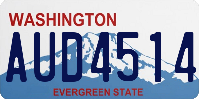 WA license plate AUD4514