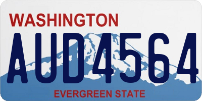WA license plate AUD4564