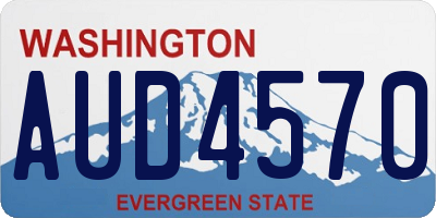 WA license plate AUD4570