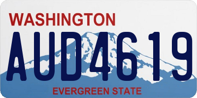 WA license plate AUD4619