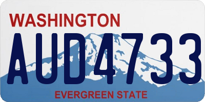 WA license plate AUD4733