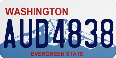 WA license plate AUD4838