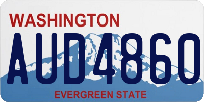 WA license plate AUD4860