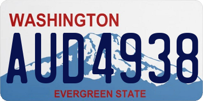 WA license plate AUD4938