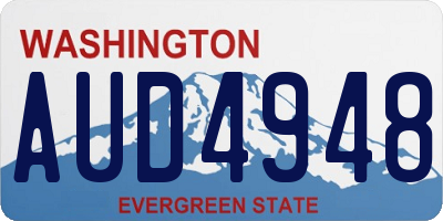 WA license plate AUD4948