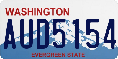 WA license plate AUD5154