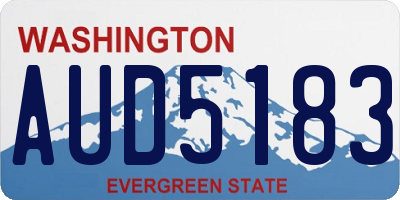 WA license plate AUD5183