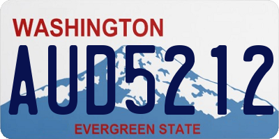 WA license plate AUD5212