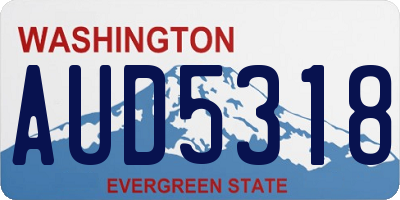 WA license plate AUD5318