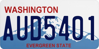 WA license plate AUD5401
