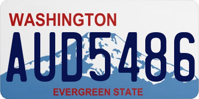 WA license plate AUD5486