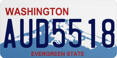 WA license plate AUD5518