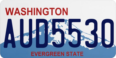 WA license plate AUD5530