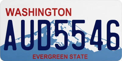 WA license plate AUD5546
