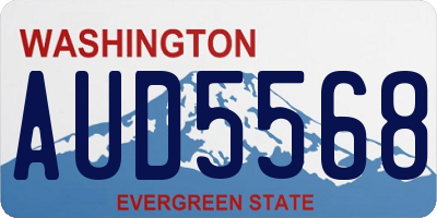 WA license plate AUD5568