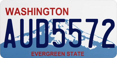 WA license plate AUD5572