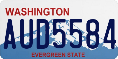 WA license plate AUD5584