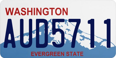 WA license plate AUD5711