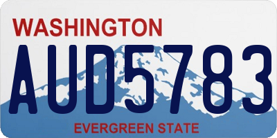 WA license plate AUD5783