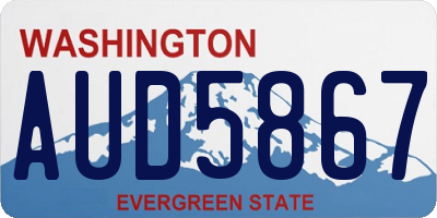WA license plate AUD5867