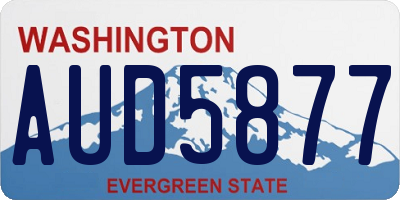 WA license plate AUD5877