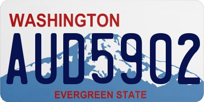WA license plate AUD5902