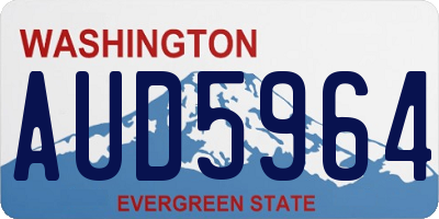 WA license plate AUD5964