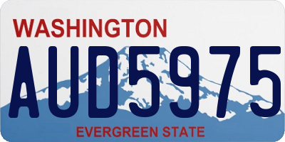 WA license plate AUD5975