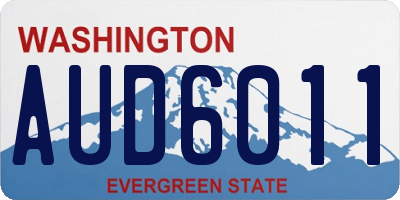 WA license plate AUD6011